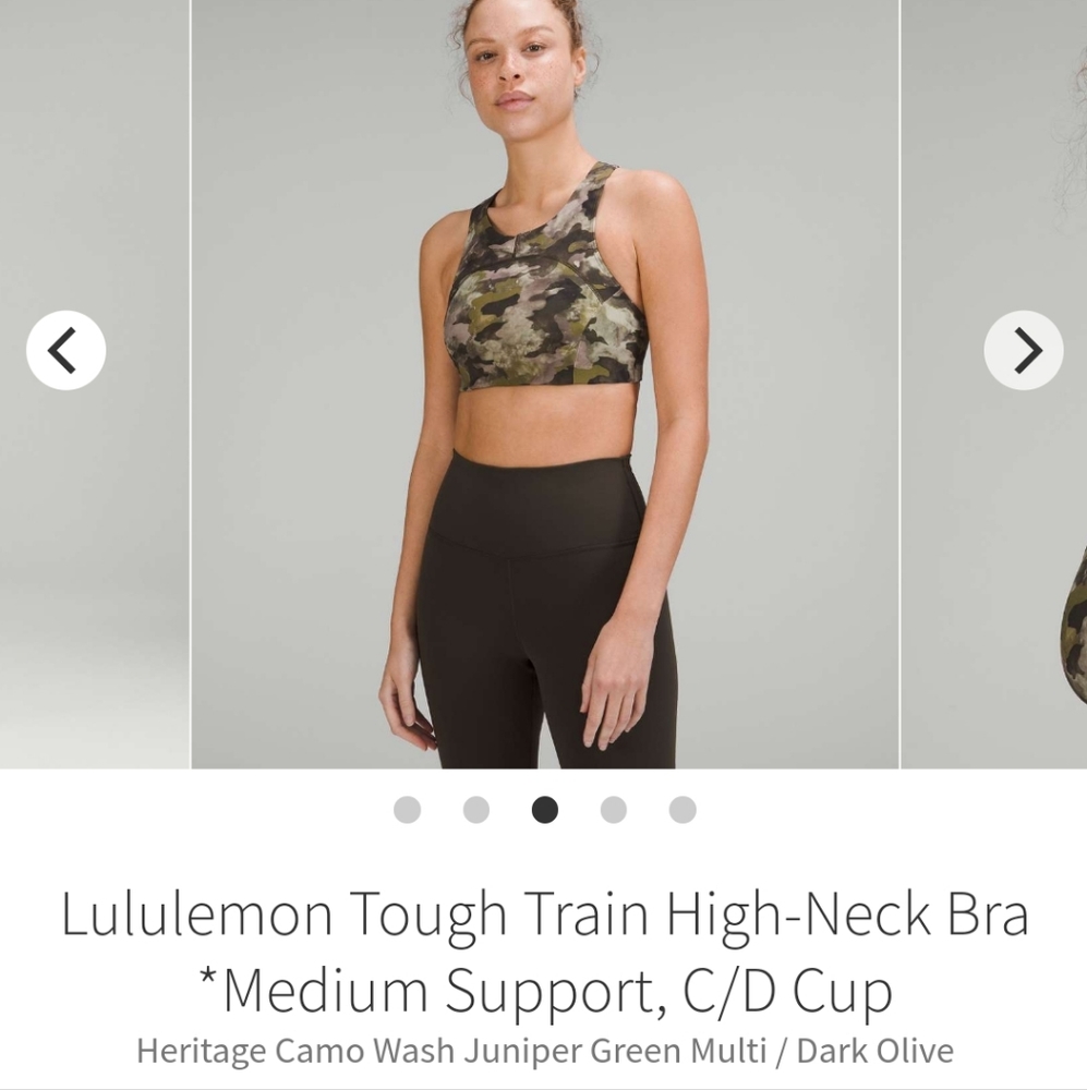 Lululemon Tough Train Bra sz 8
